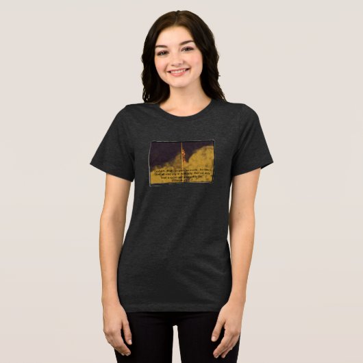 Gebete für den Frieden Tri-Blend Shirt (Vorderseite voll)