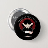 Gebete für Japan-Knopf Button (Vorne & Hinten)