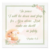 Gebete für Kinder im Zimmer Bibel Verse Psalm Fotodruck (Vorne)