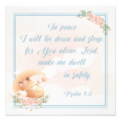 Gebete für Kinder im Zimmer Bibel Verse Psalm Fotodruck (Vorne)