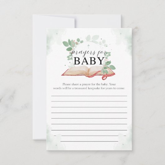 Gebete für Kinderkarte Einladung (Vorderseite)