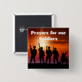 Gebete für unsere Soldaten Button (Vorne & Hinten)
