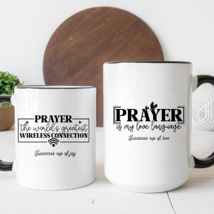 Gebete ist meine Liebe Christlicher Zitat Kaffeetasse