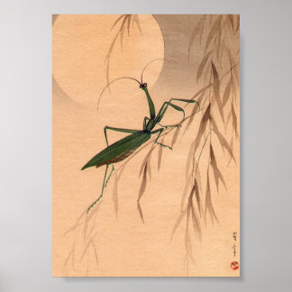Gebete Mantis und den Mond japanische Kunst c. 180 Poster