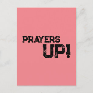 Gebete nach oben postkarte