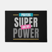 Gebete sind meine Supermacht Fußmatte (Vorderseite)