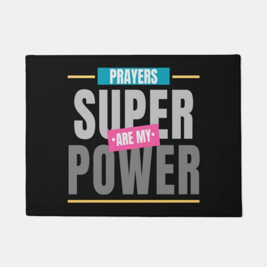 Gebete sind meine Supermacht Fußmatte (Vorderseite)