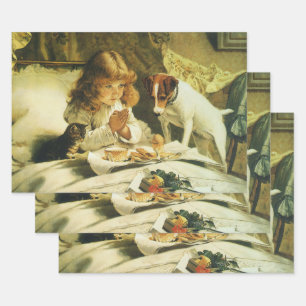 Gebete Sprechen, Spannung Charles Burton Barber Geschenkpapier Set