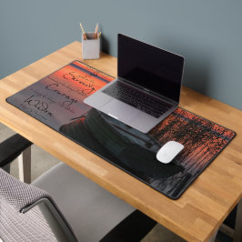 Gebete und Schiff Schreibtischunterlage