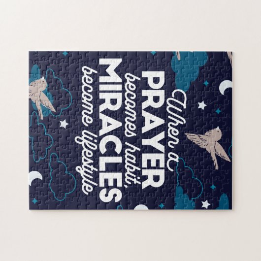 Gebete und Wunder Zitate Puzzle (Horizontal)