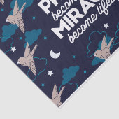 Gebete und Wunder Zitate Seidenpapier (Ausschnitt)