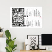 Gebete vor dem Massenplakat (lateinisch und englis Poster (Heimbüro)