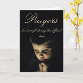 Gebete während der schwierigen Zeiten Karte (Gelbe Blume)