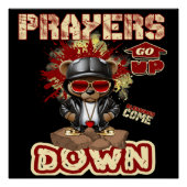 Gebete werden Christlicher Glaube Poster (Vorderseite)