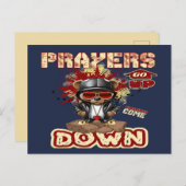 Gebete werden Christlicher Glaube Postkarte (Vorne/Hinten)