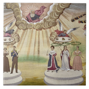 Gebete zu den Göttern für die Befreiung von Fliese