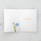 Gebetet für euch vergiss mir nicht Blume Karte (Innenseite)