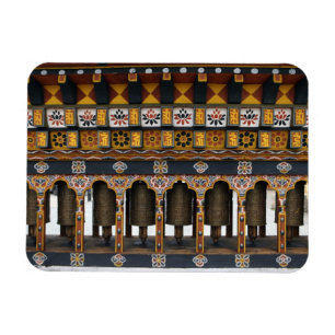 Gebeträder auf einem kleinen öffentlichen Platz Magnet