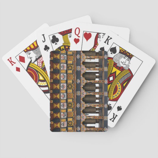 Gebeträder auf einem kleinen öffentlichen Platz Spielkarten (Rückseite)