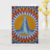 Gebets-Gebirgsgruß-Karte Karte (Gelbe Blume)