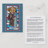 Gebets-heilige Karte St. Maximilian Kolbe (Vorne/Hinten)