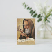 Gebets-heilige Karte St.-Padre Pio Damen-das (Stehend Vorderseite)