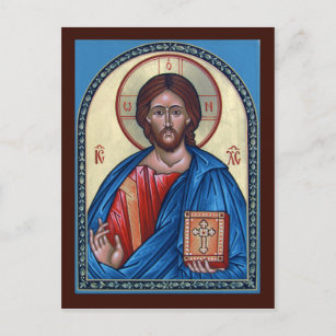 Gebets-Karte Christus Pantocrator Postkarte