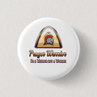 Gebets-Kriegers-kleiner runder Knopf für Christen Button