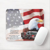 Gebets-Mausunterlage des Feuerwehrmannes Mousepad (Mit Mouse)