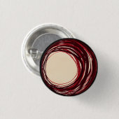 Gebets-Perlen-Knopf-Rot Button (Vorne & Hinten)