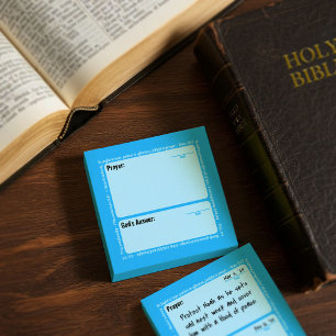 Gebets-Post-It-Notizen (Blau) Post-it Klebezettel