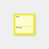 Gebets-Post-It-Notizen (Gelb) Post-it Klebezettel (Vorderseite)