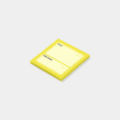 Gebets-Post-It-Notizen (Gelb) Post-it Klebezettel (angewinkelt)