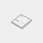 Gebets-Post-It-Notizen (Grau) Post-it Klebezettel (angewinkelt)