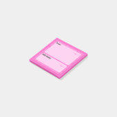 Gebets-Post-It-Notizen (rosa) Post-it Klebezettel (angewinkelt)