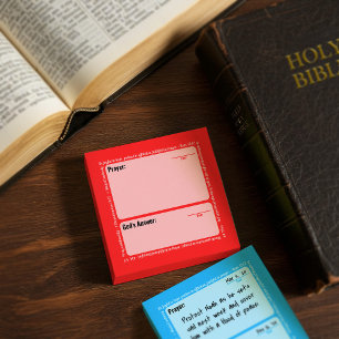 Gebets-Post-It-Notizen (Rot) Post-it Klebezettel