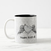 Gebets-Tasse des Psalm-51 Zweifarbige Tasse (Links)
