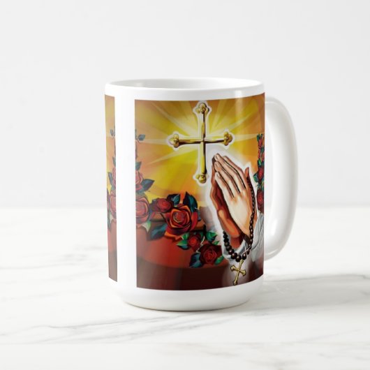 Gebets-Tasse Kaffeetasse (VorderseiteRechts)