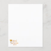 Gebetsangebot für Sonnenblumen (Vorderseite)