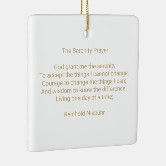 Gebetsangebot und Foto personalisiert Keramikornament (Rechts)