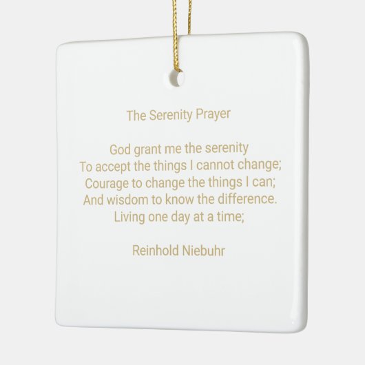 Gebetsangebot und Foto personalisiert Keramikornament (Links)