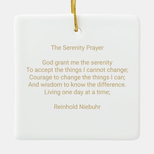 Gebetsangebot und Foto personalisiert Keramikornament (Vorderseite)