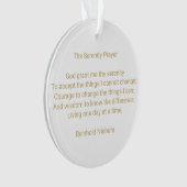 Gebetsangebot und Foto personalisiert Ornament (Vorderseite)