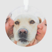 Gebetsangebot und Foto personalisiert Ornament (Rückseite)