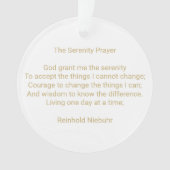 Gebetsangebot und Foto personalisiert Ornament (Vorderseite)