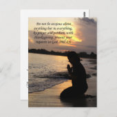 Gebetsantrag Mädchen Gebet Postkarte (Vorne/Hinten)