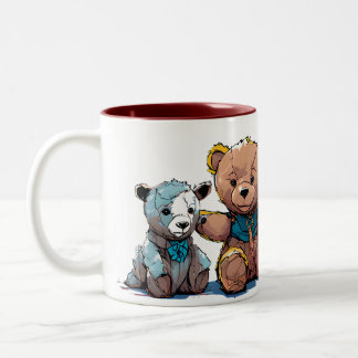 Gebetsbär-Heißgetränk-Tasse Zweifarbige Tasse