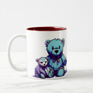 Gebetsbär-Heißgetränk-Tasse Zweifarbige Tasse