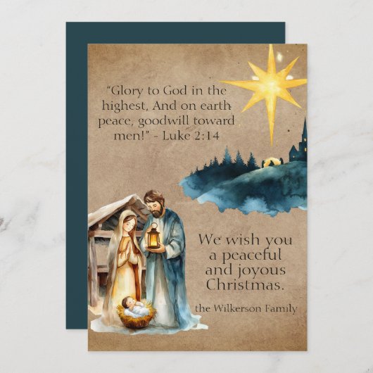 Gebetsbekleidung für die Gebetsküche Feiertagskarte (Vorne/Hinten)