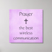 Gebetsbester drahtloser Kommunikationsdruck Leinwanddruck (Vorderseite)